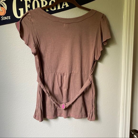 EUC anthropologie tie back top - Picture 3 of 4